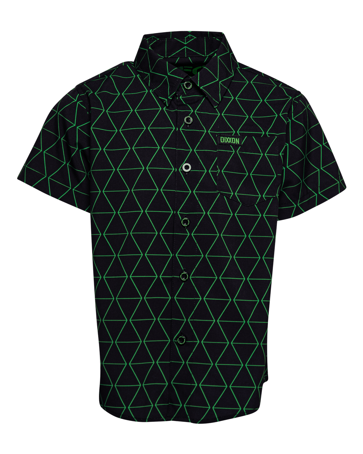 Youth Enigma Party Shirt - Black & Green - Dixxon Flannel Co. view 1