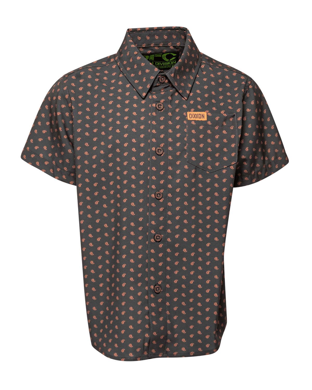Youth F Bomb Party Shirt - Charcoal & Peach - view 1