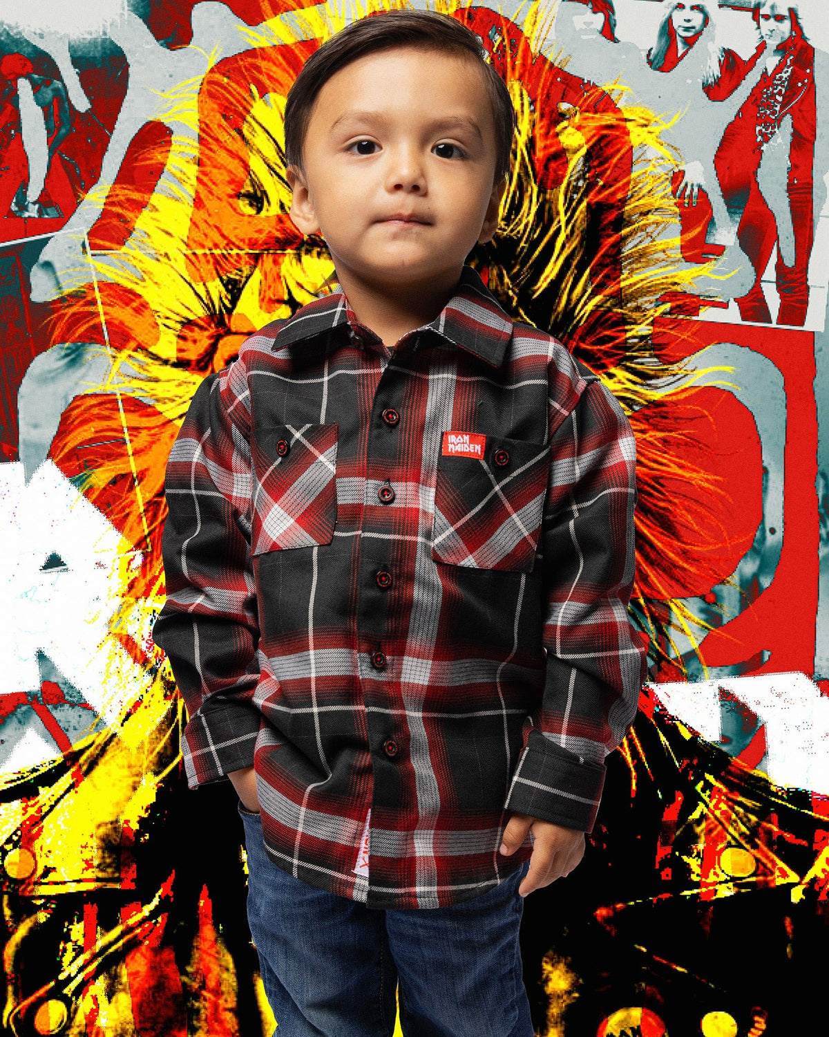 Youth Iron Maiden 50th Anniversary Flannel - view 1