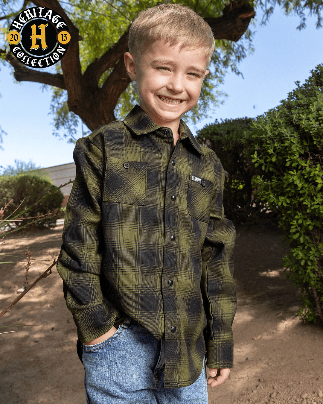 Youth Lone Wolf Heritage Flannel - view 1