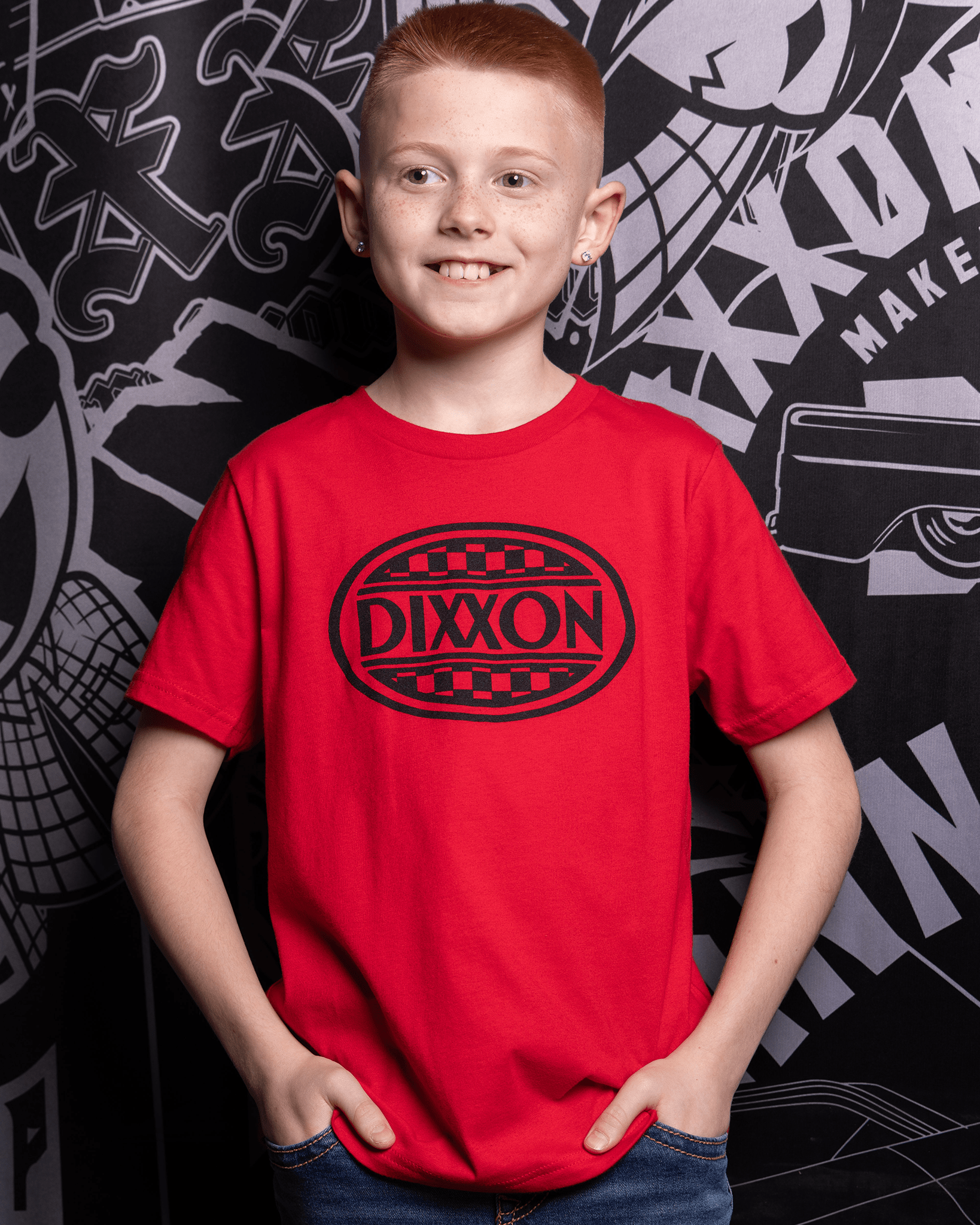 Youth Pit Crew T-Shirt - Red - Dixxon Flannel Co.