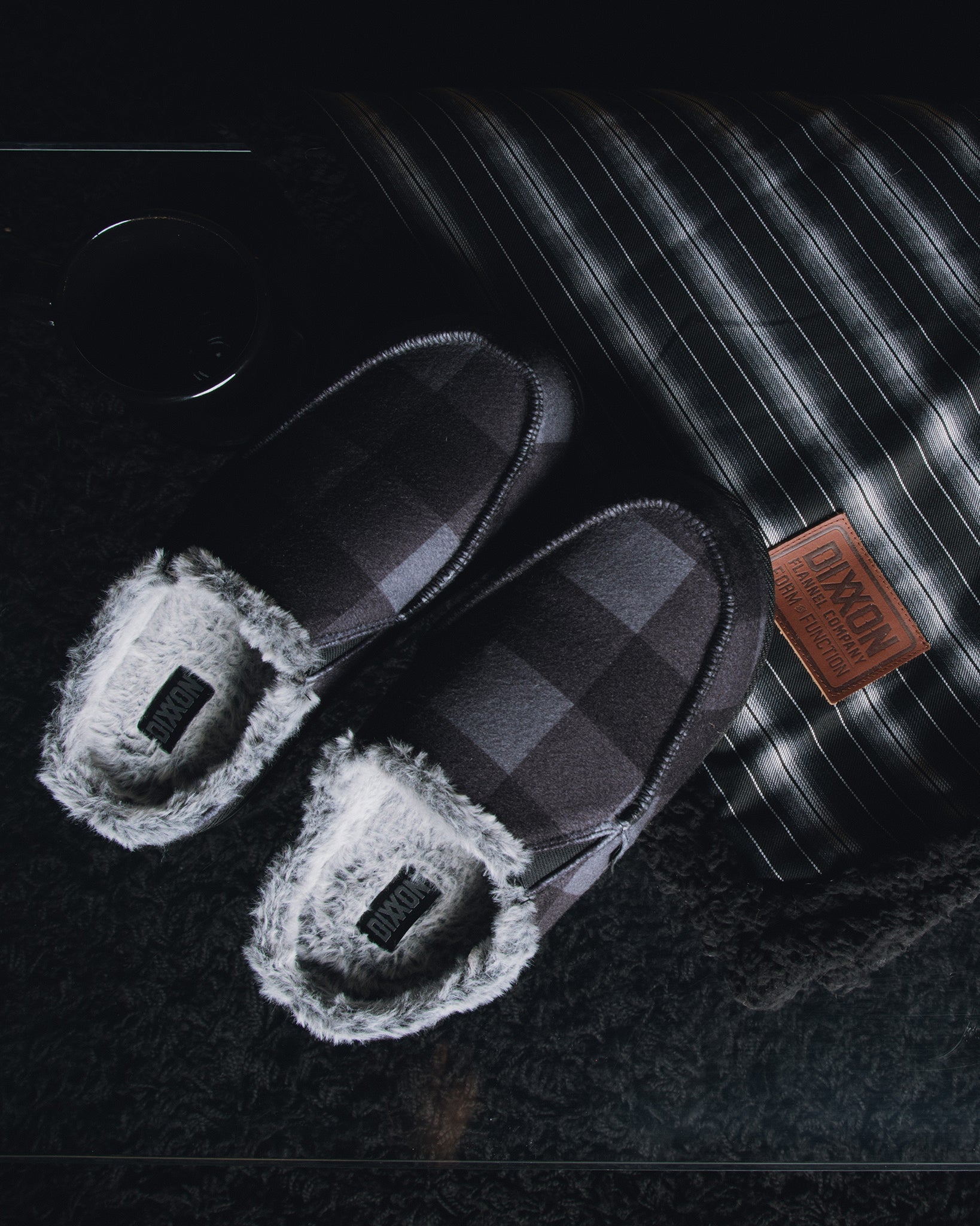 Black Serape Flannel Sherpa Blanket - Dixxon Flannel Co.