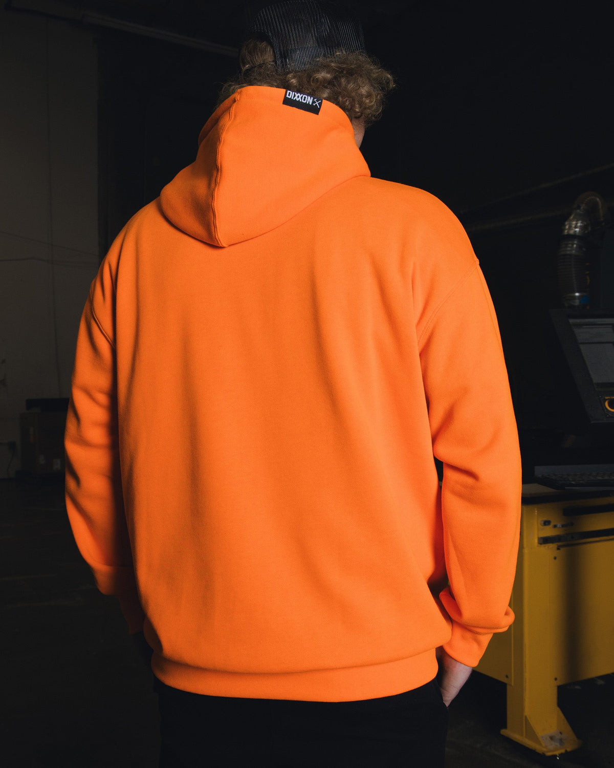 Black Weld Pullover Hoodie - Safety Orange - view 2