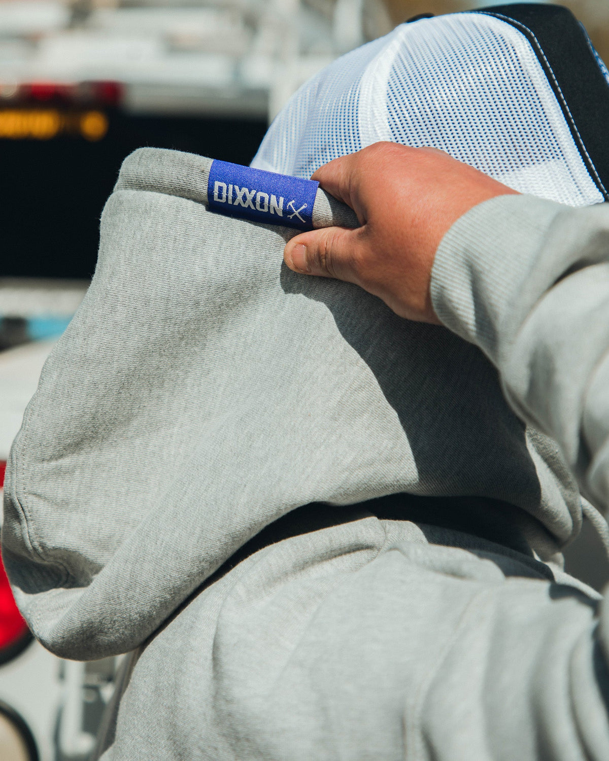 Blue Pastime Pullover Hoodie - Heather Gray - view 2