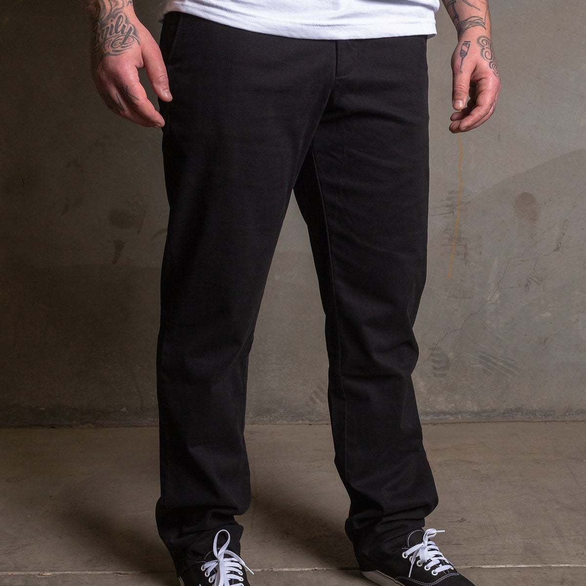 Dixxon Black Chino Pants: Shop Now