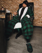 Evergreen Fleece-Lined Robe - Dixxon Flannel Co.