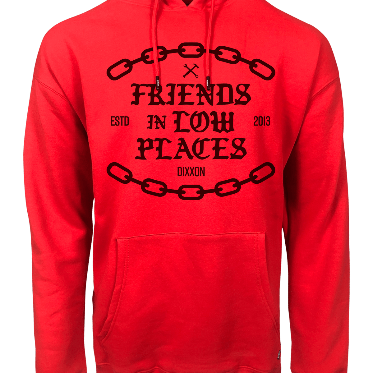 Red Friends in Low Places Hoodie - Shop Dixxon Now!