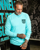 Party Crest Long Sleeve T-Shirt - Tiffany - Dixxon Flannel Co.