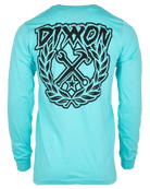 Party Crest Long Sleeve T-Shirt - Tiffany - Dixxon Flannel Co.