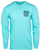 Party Crest Long Sleeve T-Shirt - Tiffany - Dixxon Flannel Co.