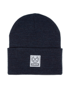 Ribbed Beanie - Heather Navy - Dixxon Flannel Co.