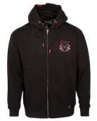 Silver & Red Award Crest Zip Up - Black - Dixxon Flannel Co.