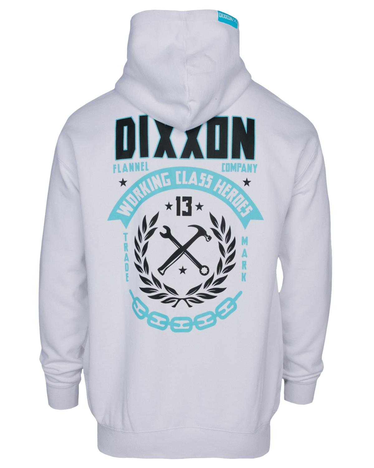 Tiffany & White Weld Zip Up Hoodie - White - view 2