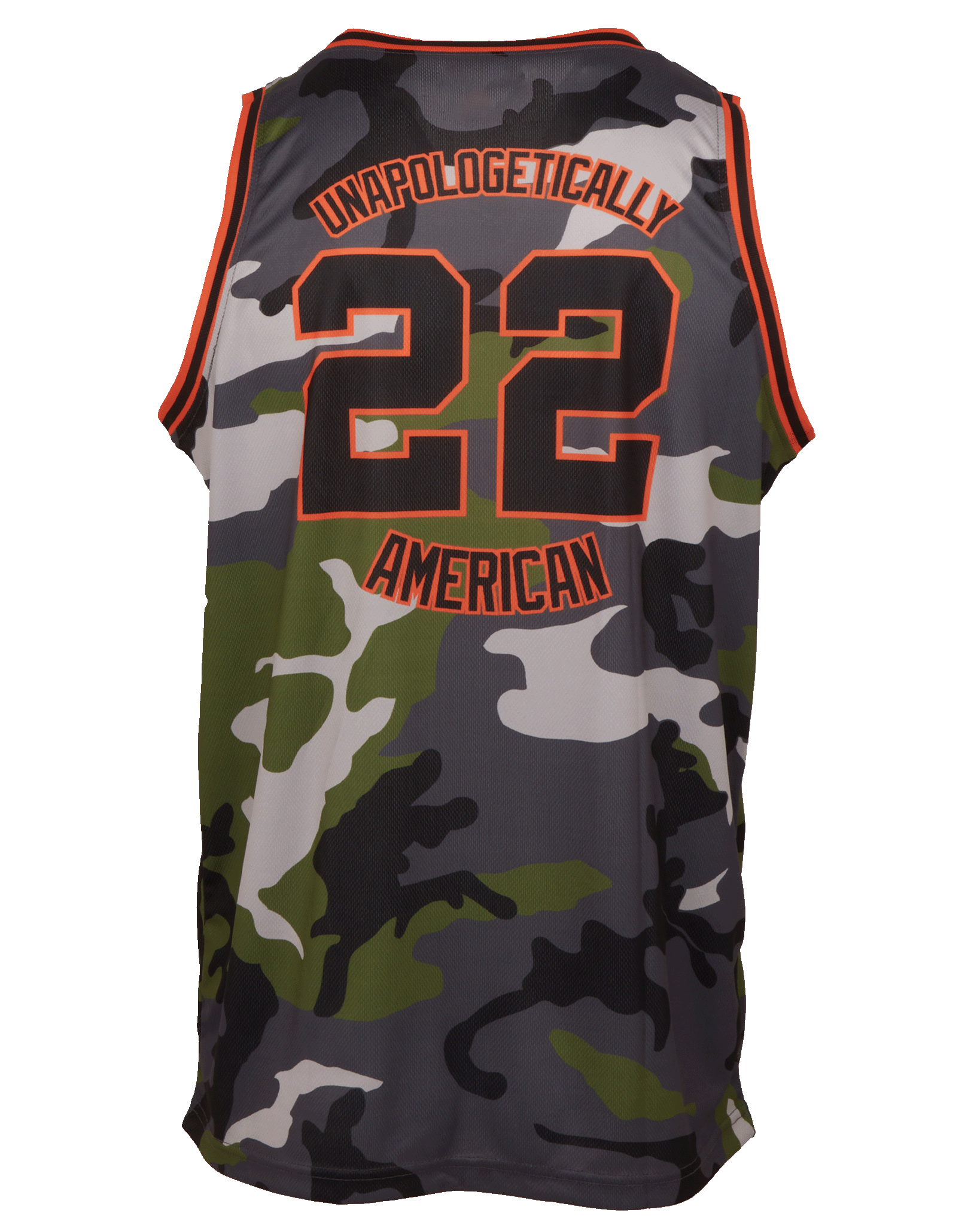Unapologetically American Jersey - Camo & Orange - view 3