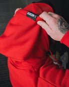 White Bolt Pullover Hoodie - Red - Dixxon Flannel Co.