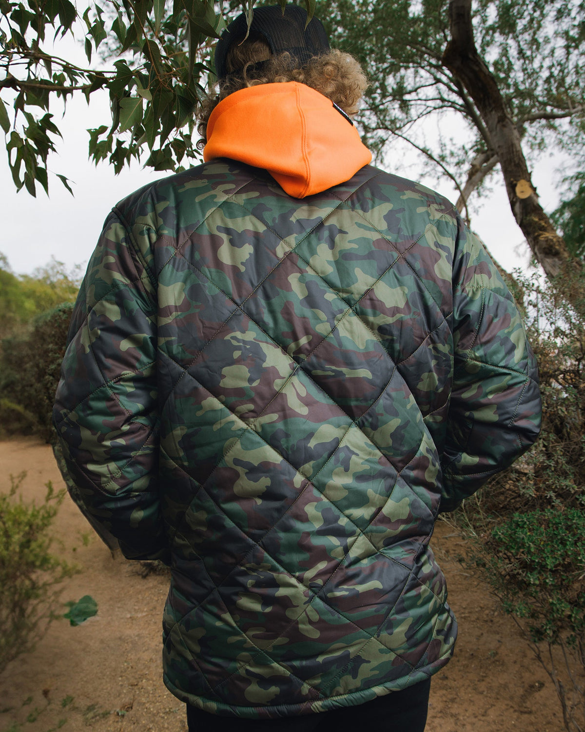 Woodland Diamond Stitch Quilted Jacket view 12
