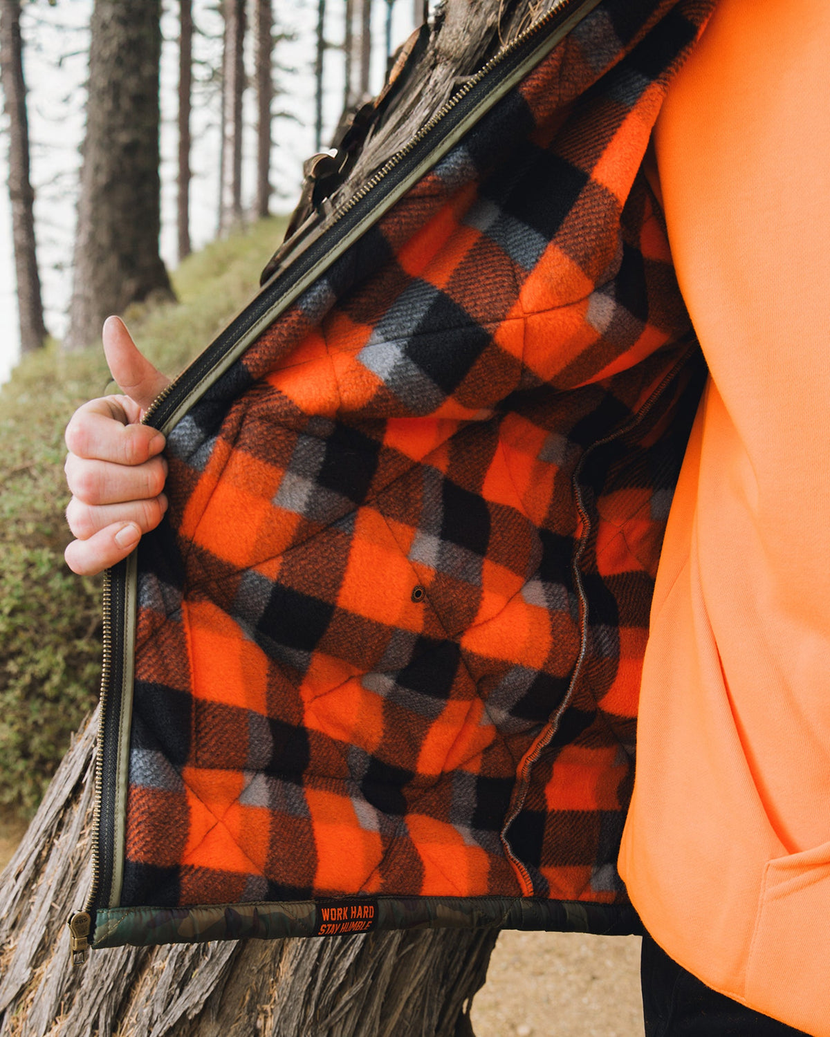 Woodland Diamond Stitch Quilted Jacket view 14