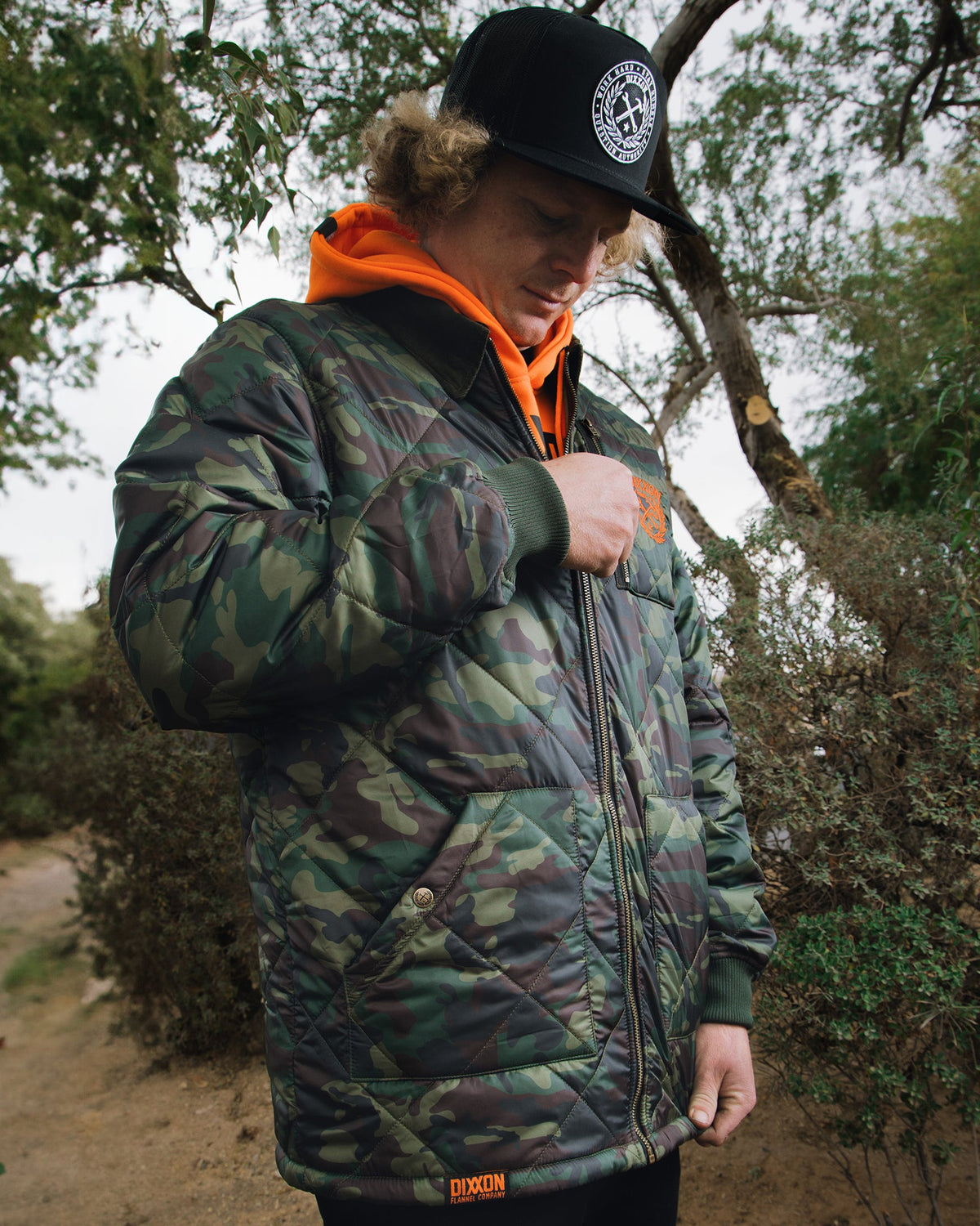 Woodland Diamond Stitch Quilted Jacket view 11