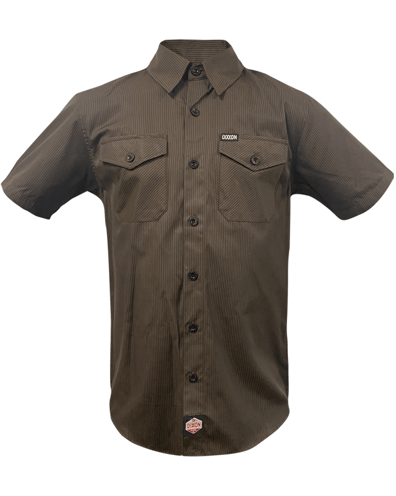 WorkForce Short Sleeve Work Shirt - Brown & Black - Dixxon Flannel Co.