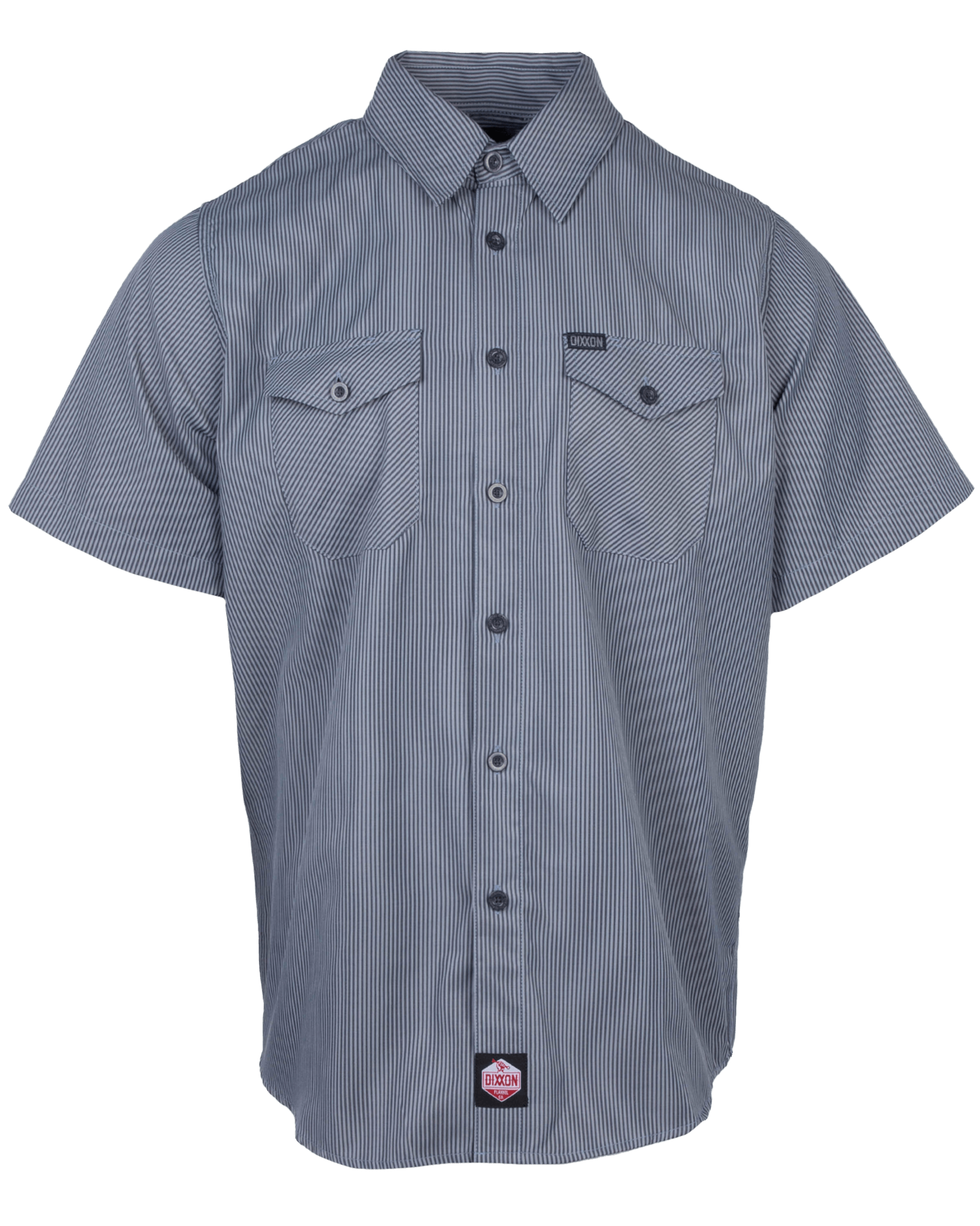 WorkForce Short Sleeve Work Shirt - Charcoal & Navy - Dixxon Flannel Co.