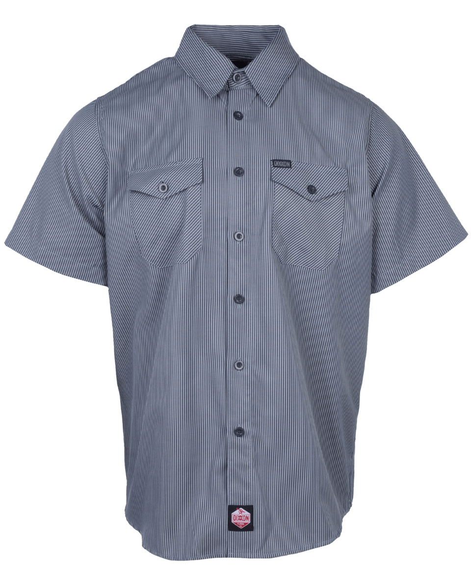 WorkForce Short Sleeve Work Shirt - Charcoal & Navy | Dixxon Flannel Co.