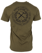 Working Class Pride T-Shirt - O.D. Green & Black - Dixxon Flannel Co.