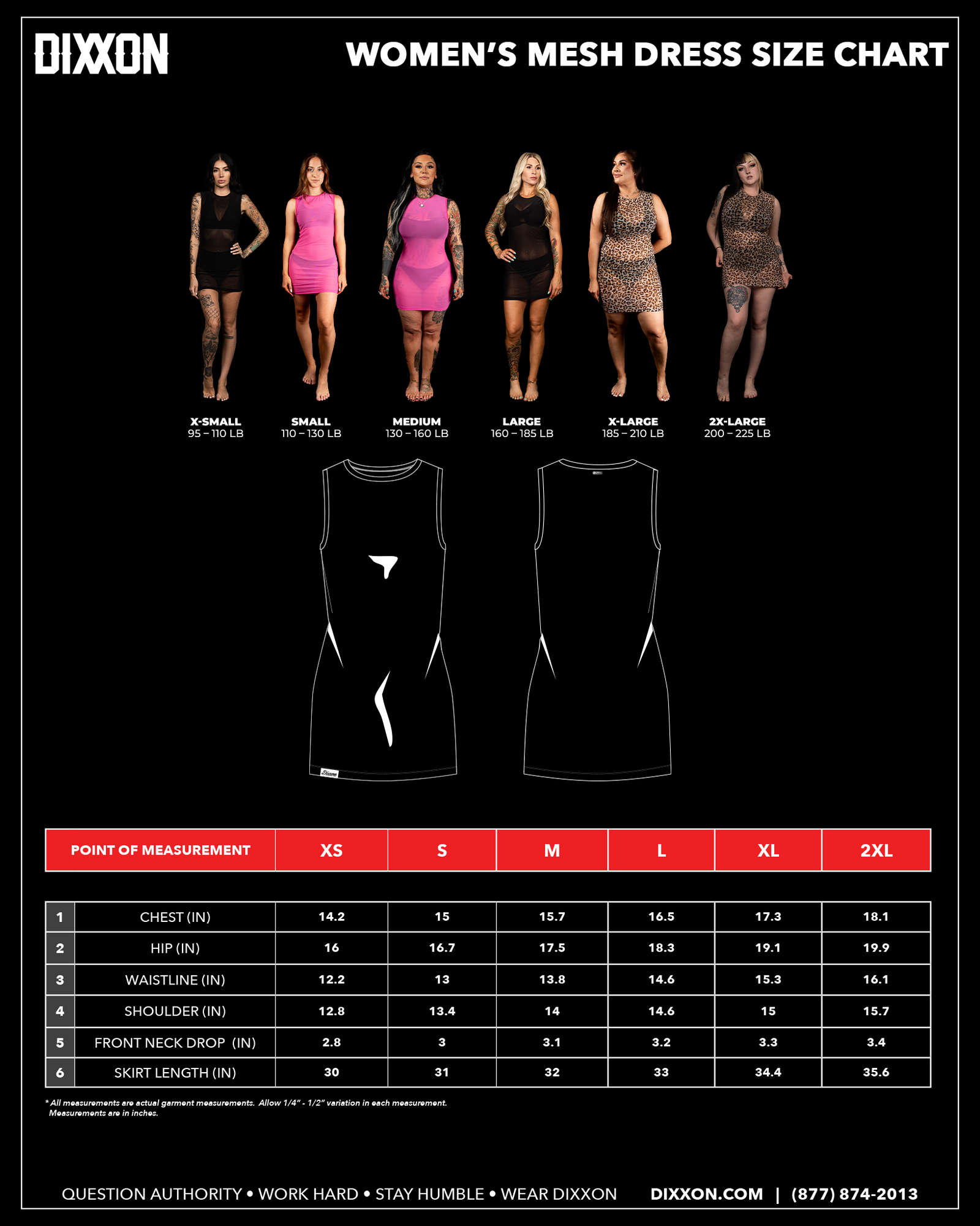 Size & Fit Guide Dixxon Flannel Co. Size & Fit Guide Dixxon Flannel Co.
