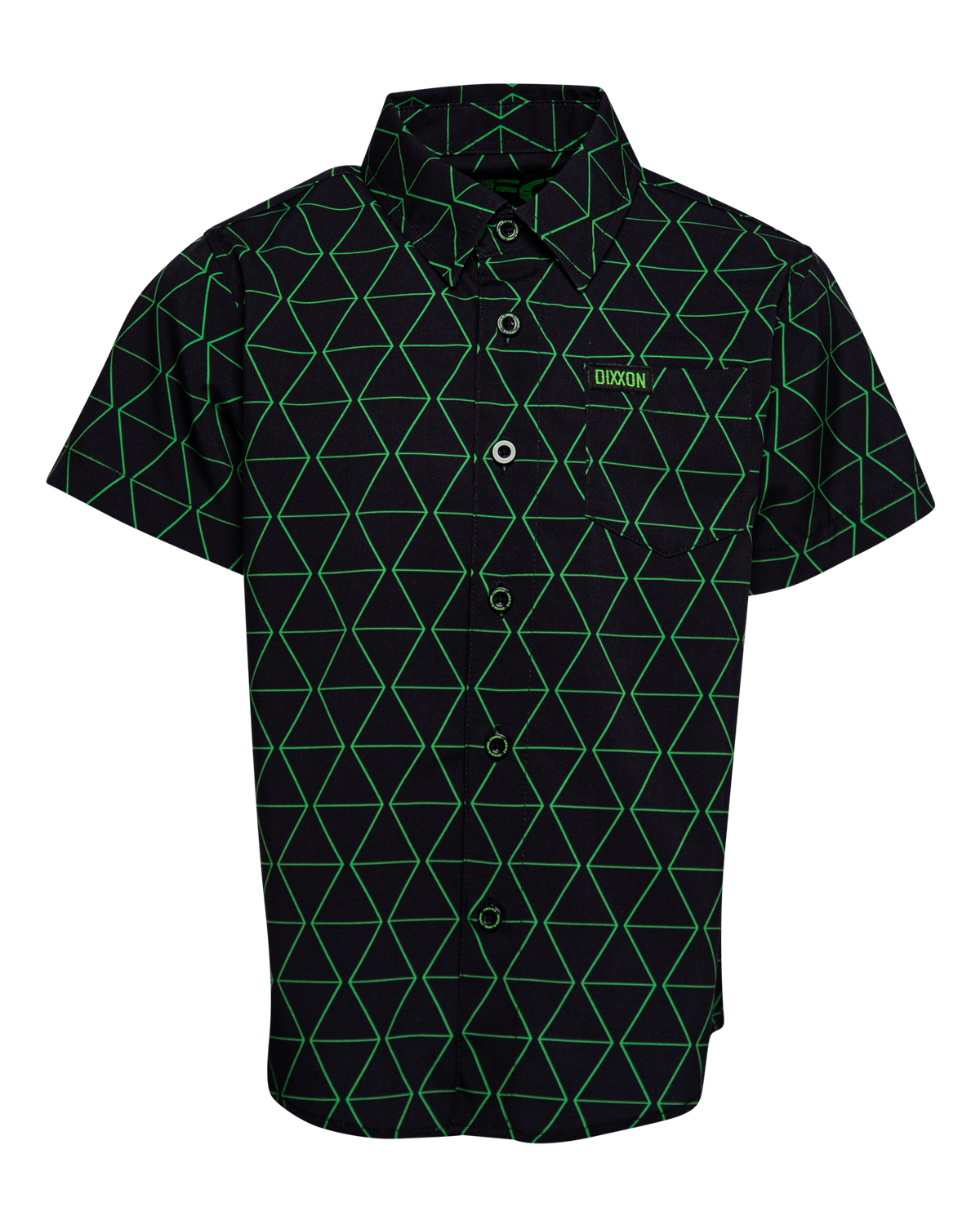 Youth Enigma Party Shirt - Black & Green view 1