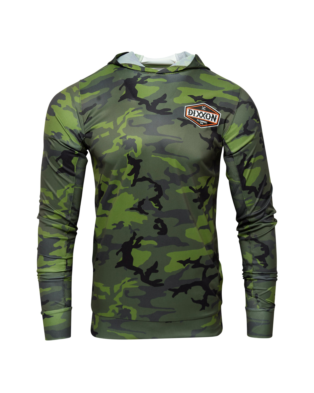Branded UV Pullover Hoodie - OD Green & Camo view 2