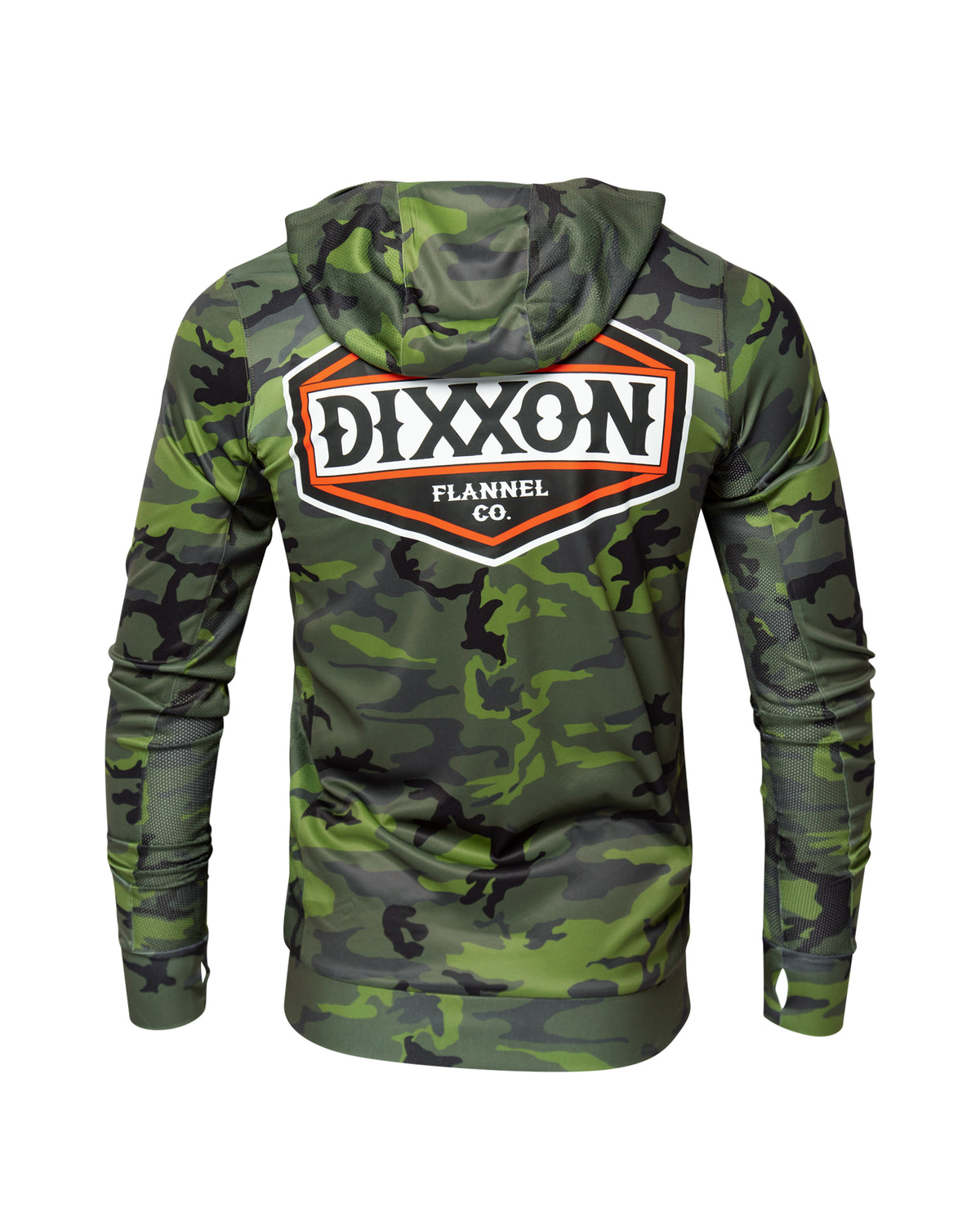 Branded UV Pullover Hoodie - OD Green & Camo view 3