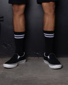 2pk Premium Crew Socks - Black & Gray - Dixxon Flannel Co.