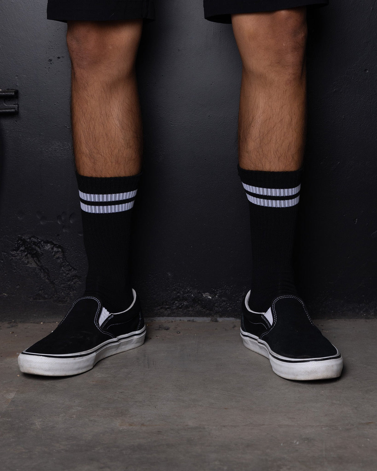 2pk Premium Crew Socks - Black & Gray - view 2