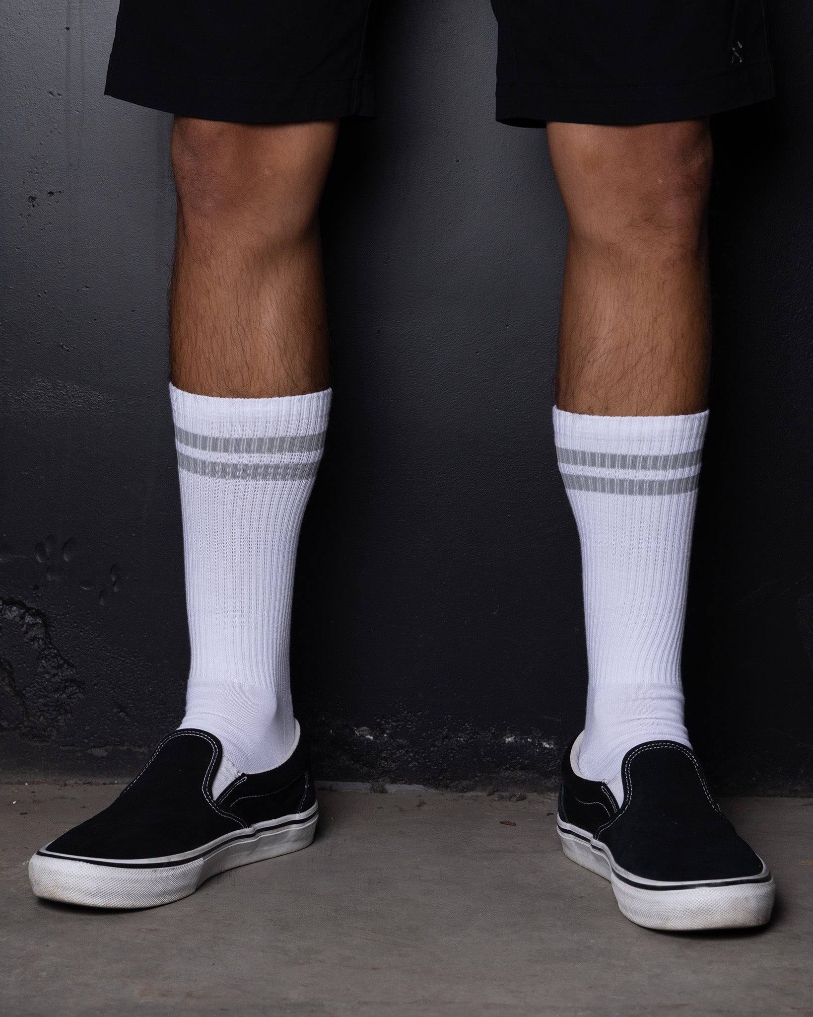 3pk Premium Crew Socks - White - Dixxon Flannel Co.