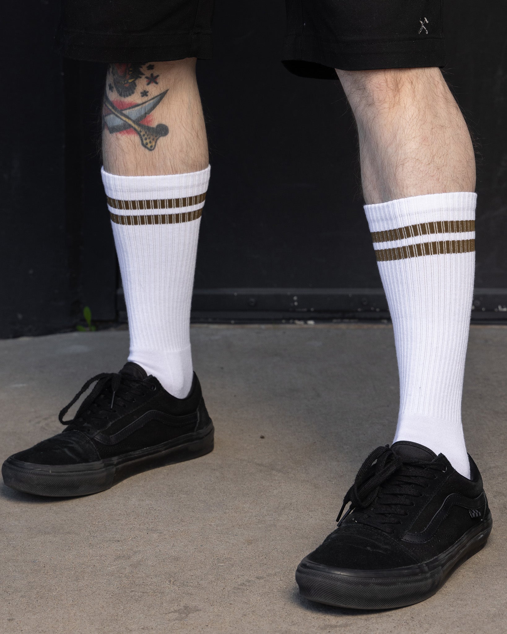 3pk Premium Crew Socks - White | Dixxon Flannel Co.