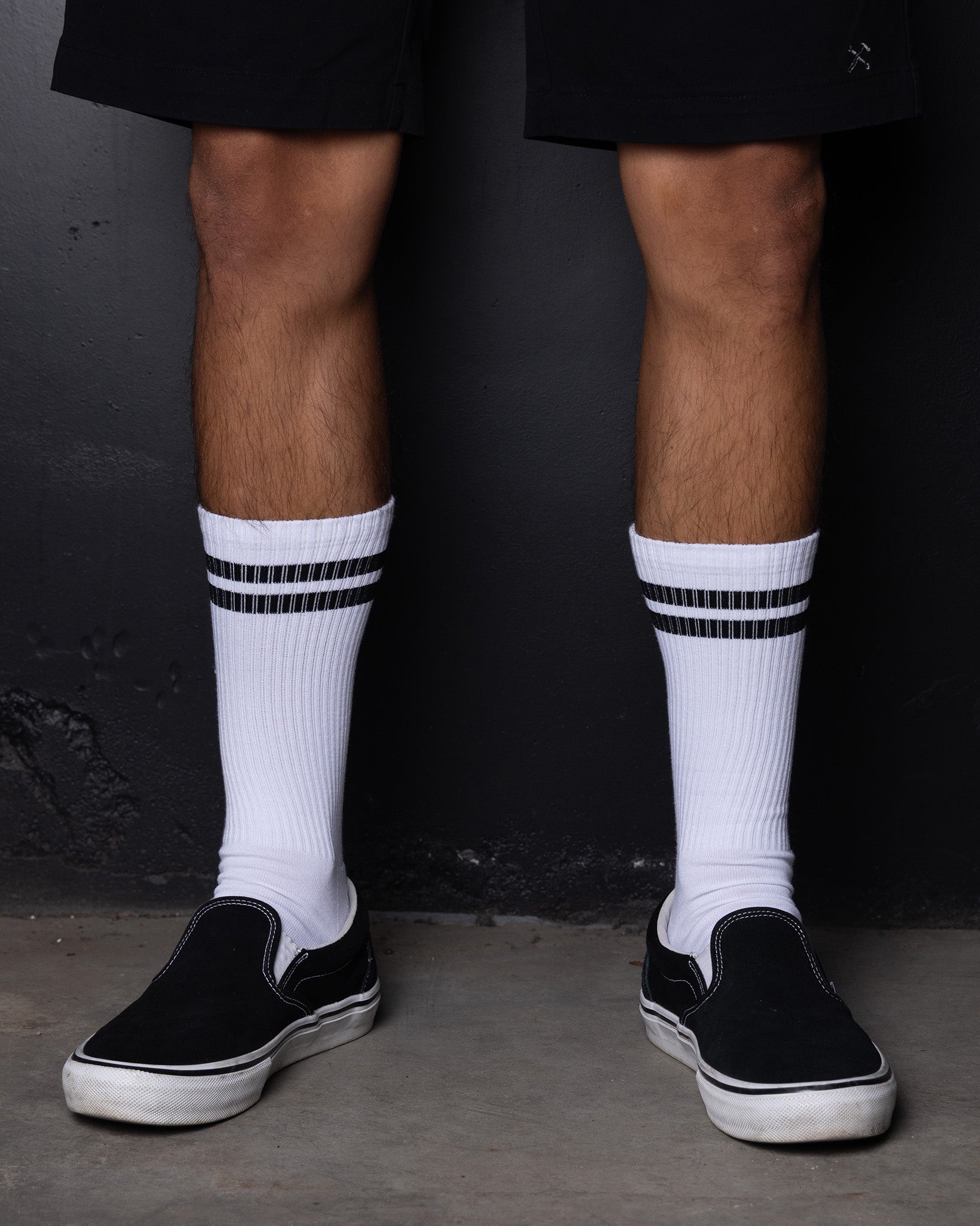3pk Premium Crew Socks - White | Dixxon Flannel Co.