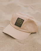 6-Panel Curved Bill Box Crest Hat - Black & Khaki - Dixxon Flannel Co.