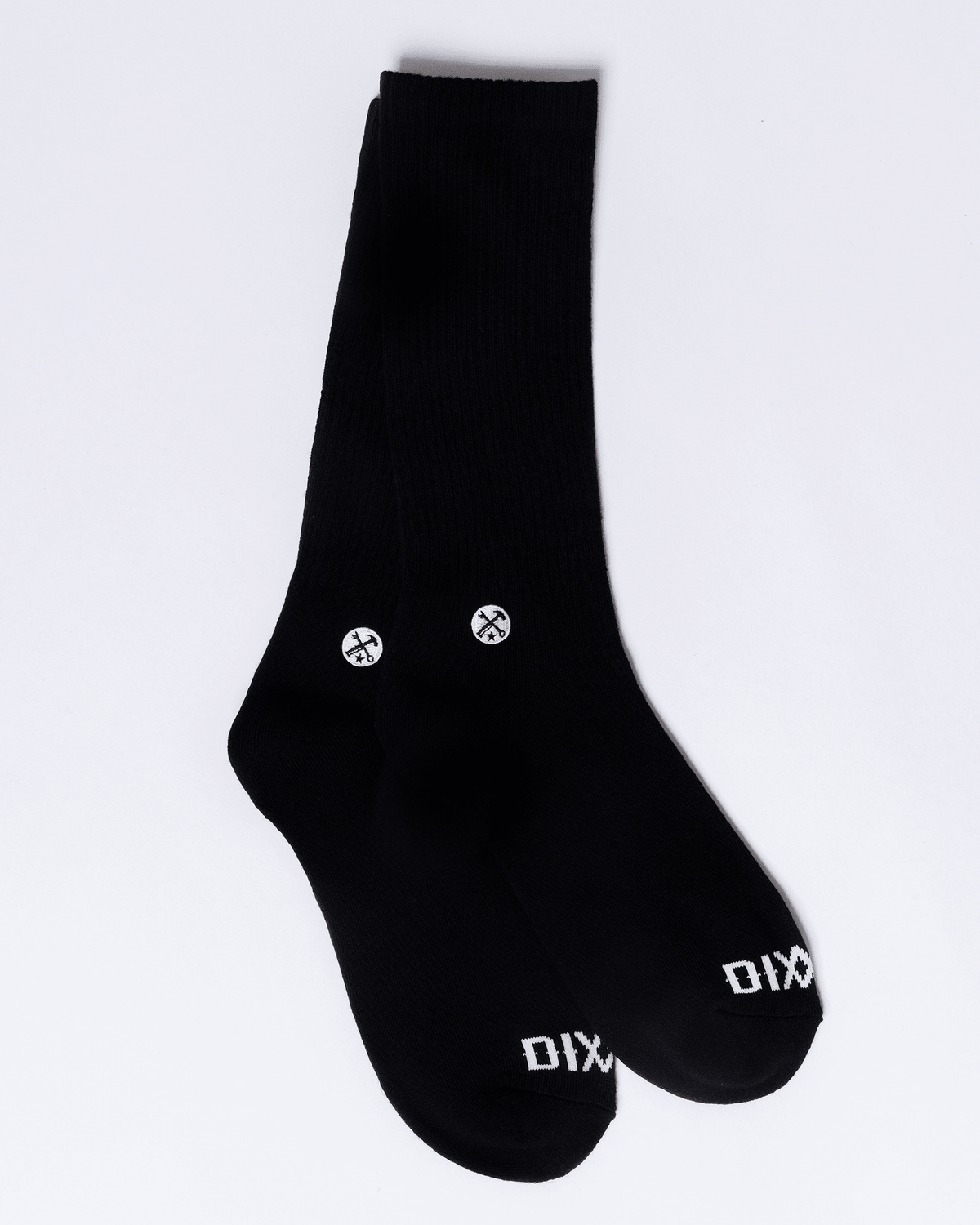 6pk Premium Core Crew Socks - Black - Dixxon Flannel Co. view 3