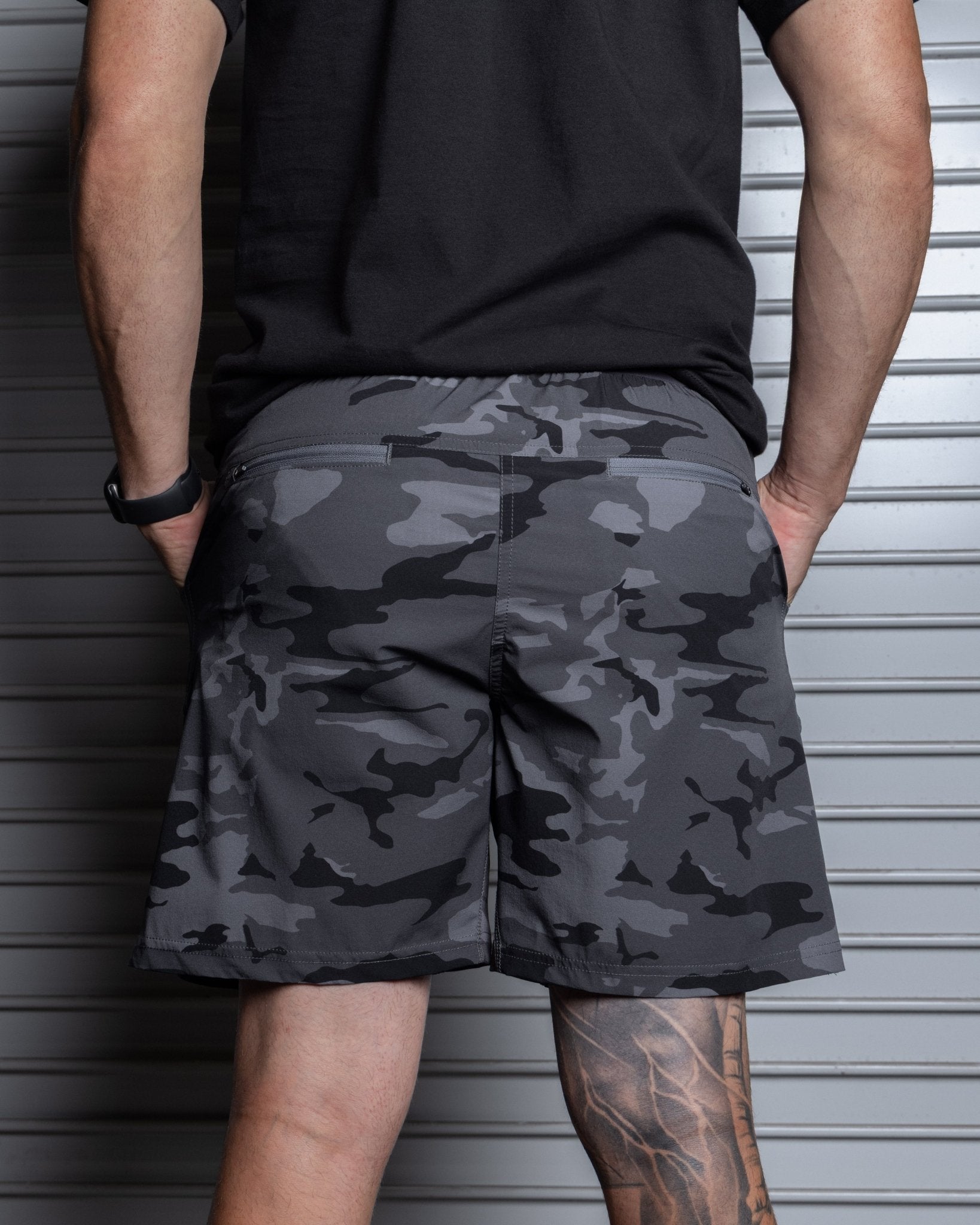 7" Gym Shorts - Black Camo - Dixxon Flannel Co.
