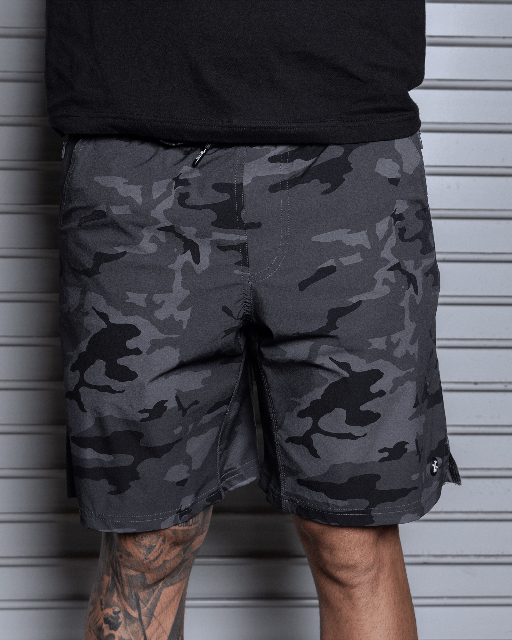 9" Gym Shorts - Black Camo - Dixxon Flannel Co.