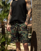 9" Gym Shorts - Green Camo - Dixxon Flannel Co.