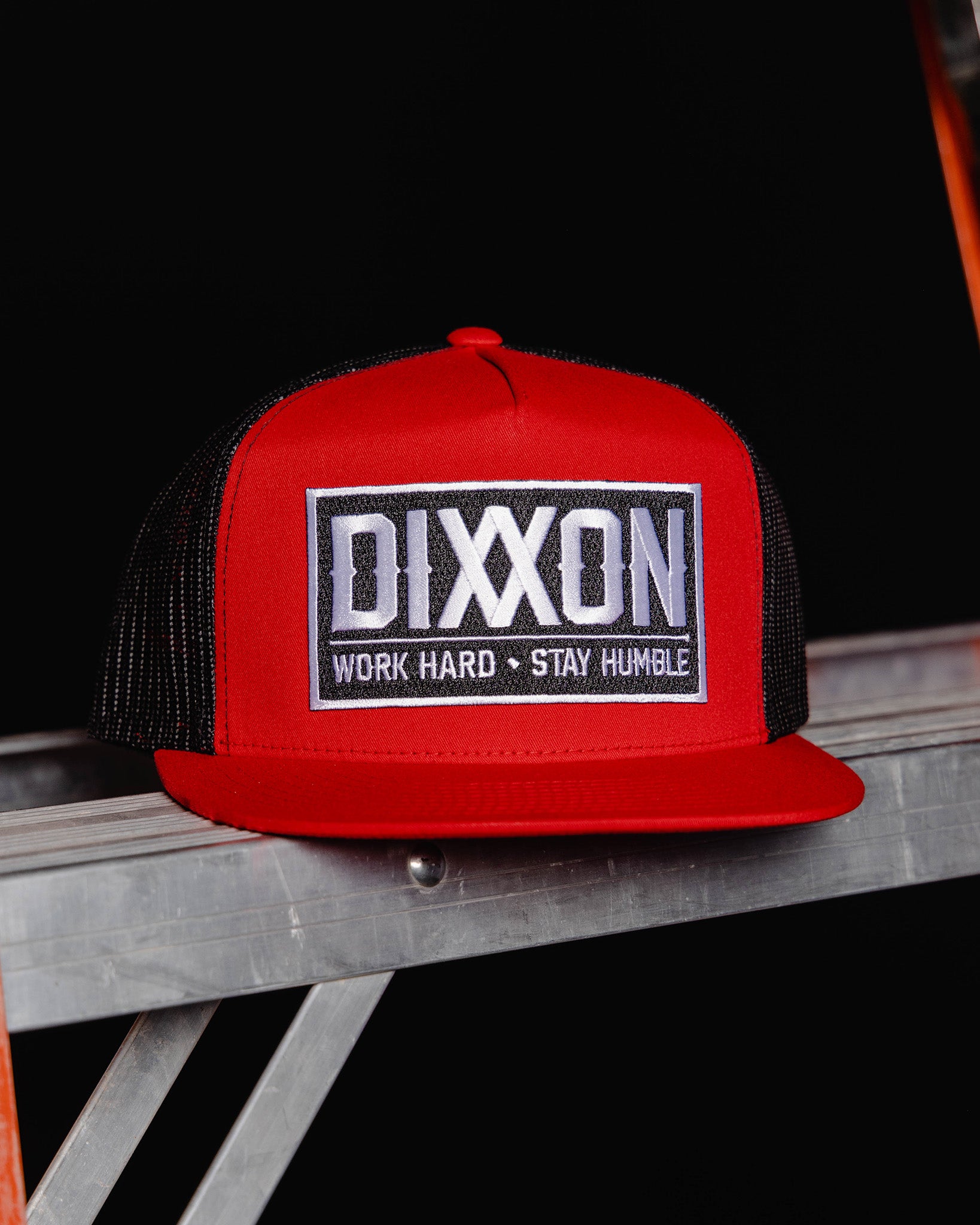 Work Hard Stay Humble Flat Bill Trucker Snapback - view 2
