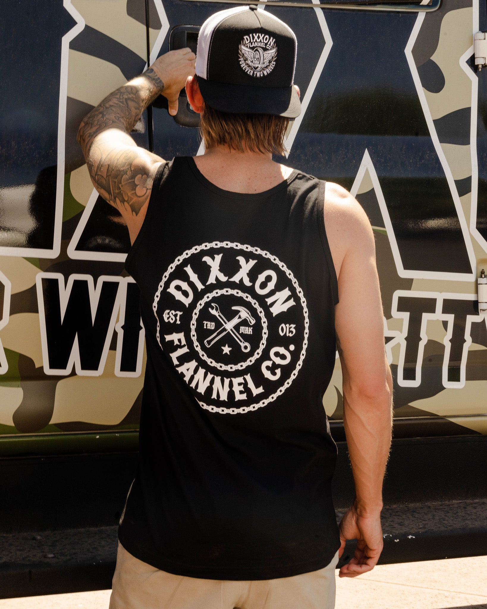 Corpo Chain Badge Tank - Black | Dixxon Flannel Co.