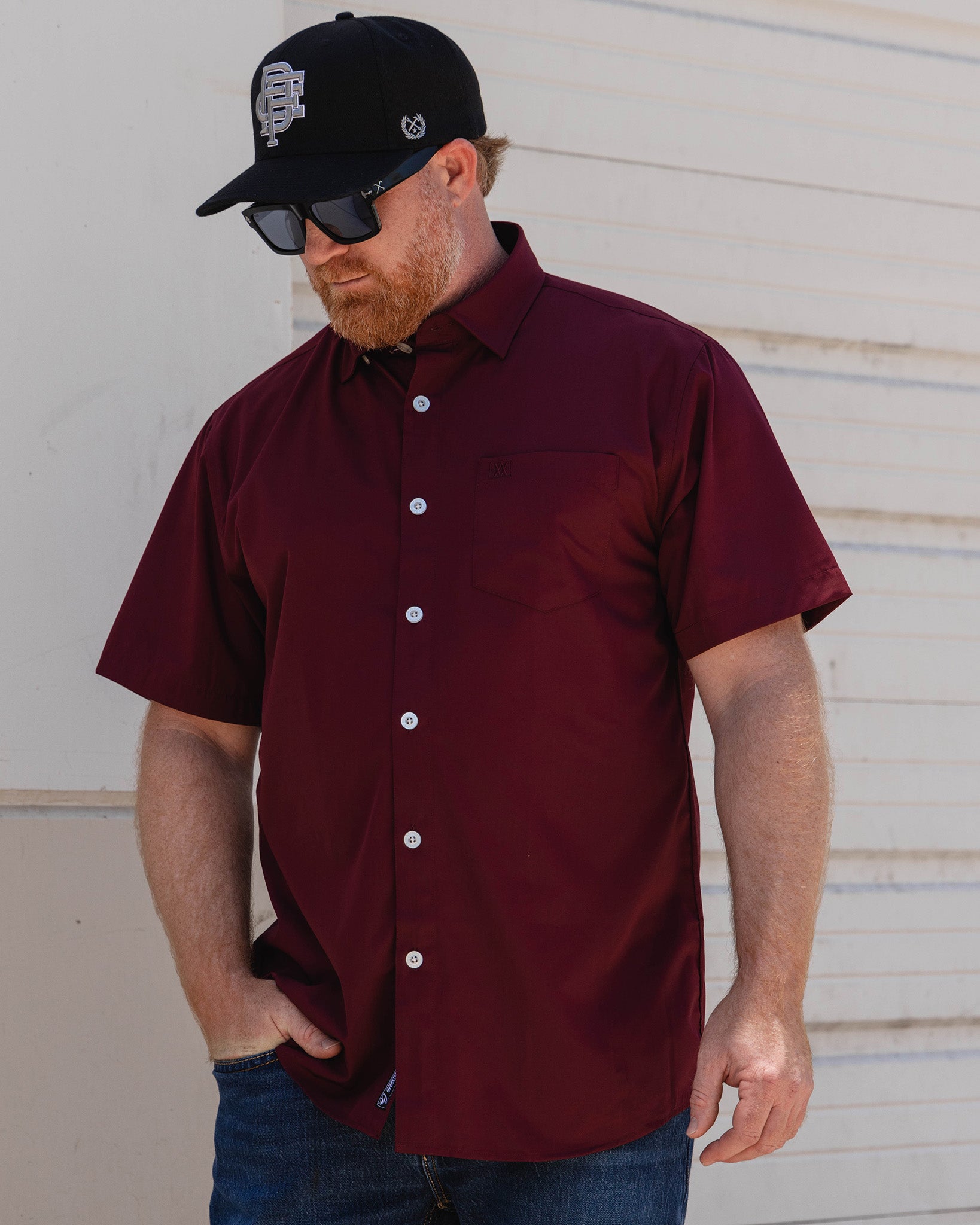 Solid Bamboo Short Sleeve 2.0 - Maroon | Dixxon Flannel Co. XS Solid Bamboo Short Sleeve 2.0 - Maroon | Dixxon Flannel Co. XS
