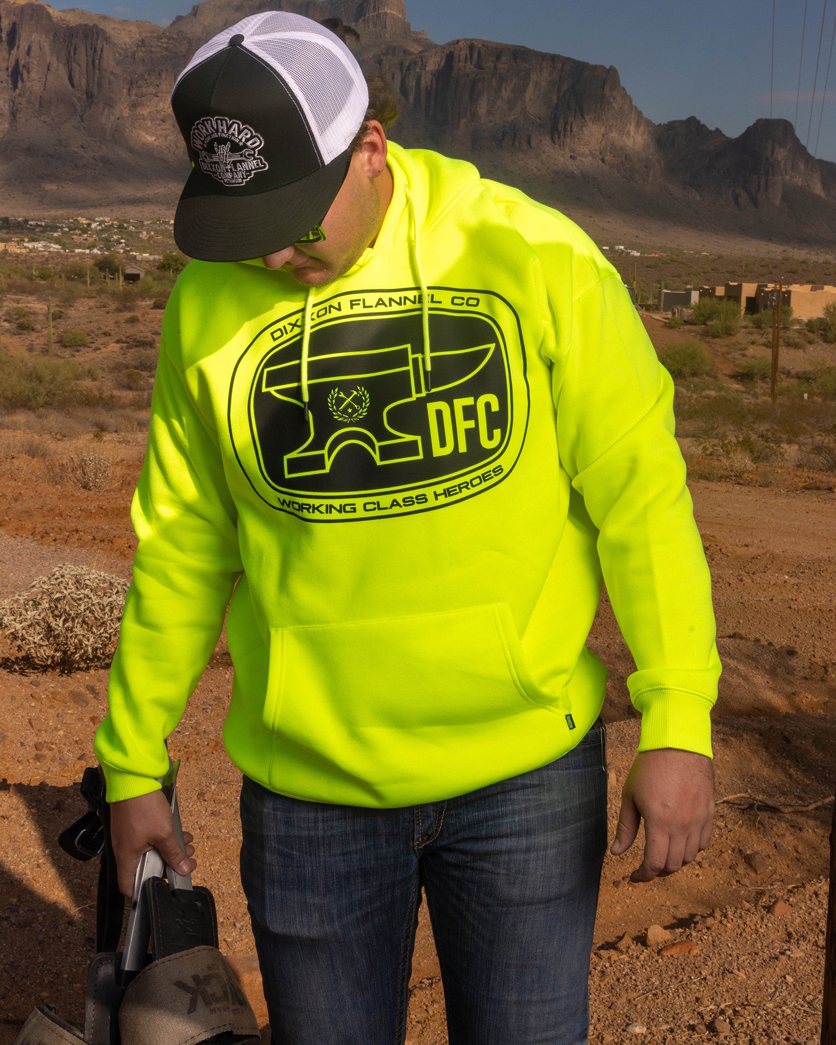 Dixxon Black Hoodie - Safety Yellow | Shop Now