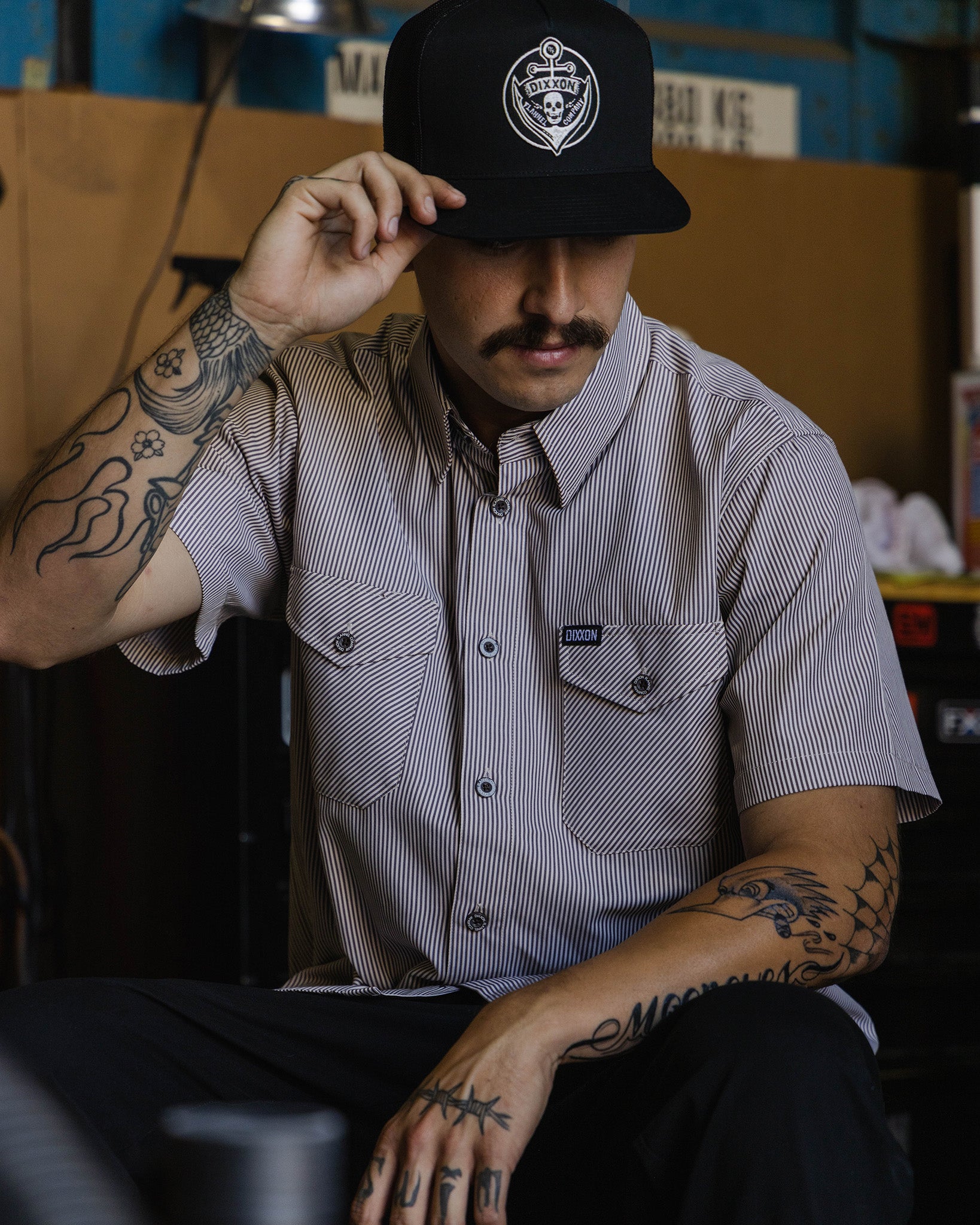 Dixxon WorkForce Short Sleeve Shirt: Shop White & Brown