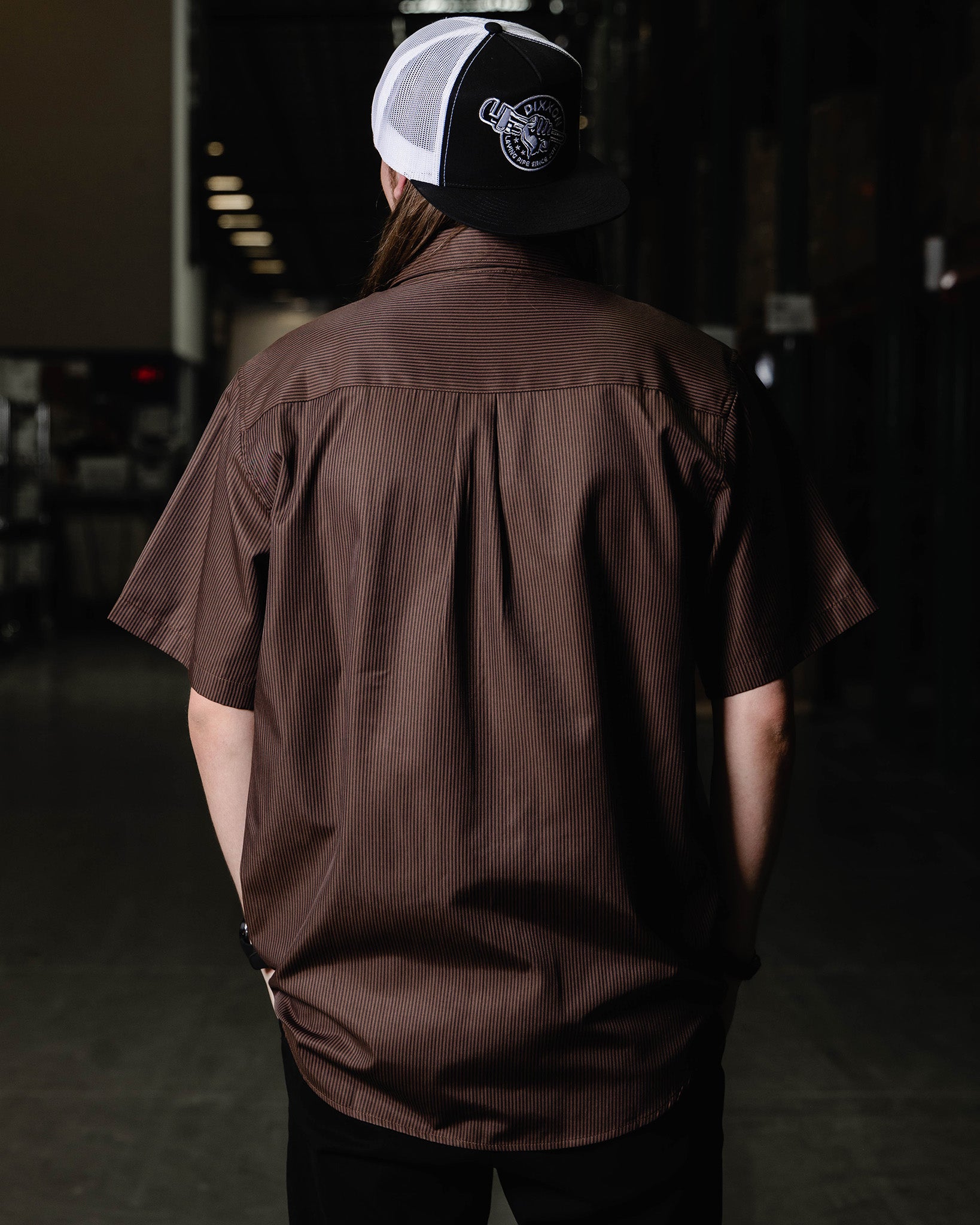 WorkForce Short Sleeve Work Shirt - Brown & Black | Dixxon Flannel Co.
