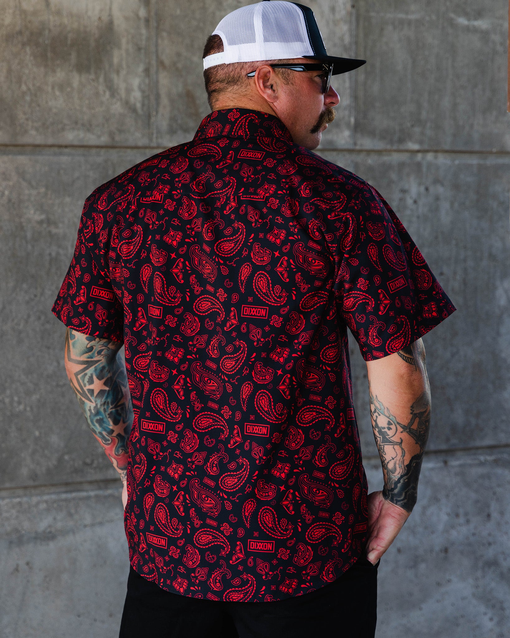 Dixxon Hankie Party Shirt - Black & Red: Shop Today!