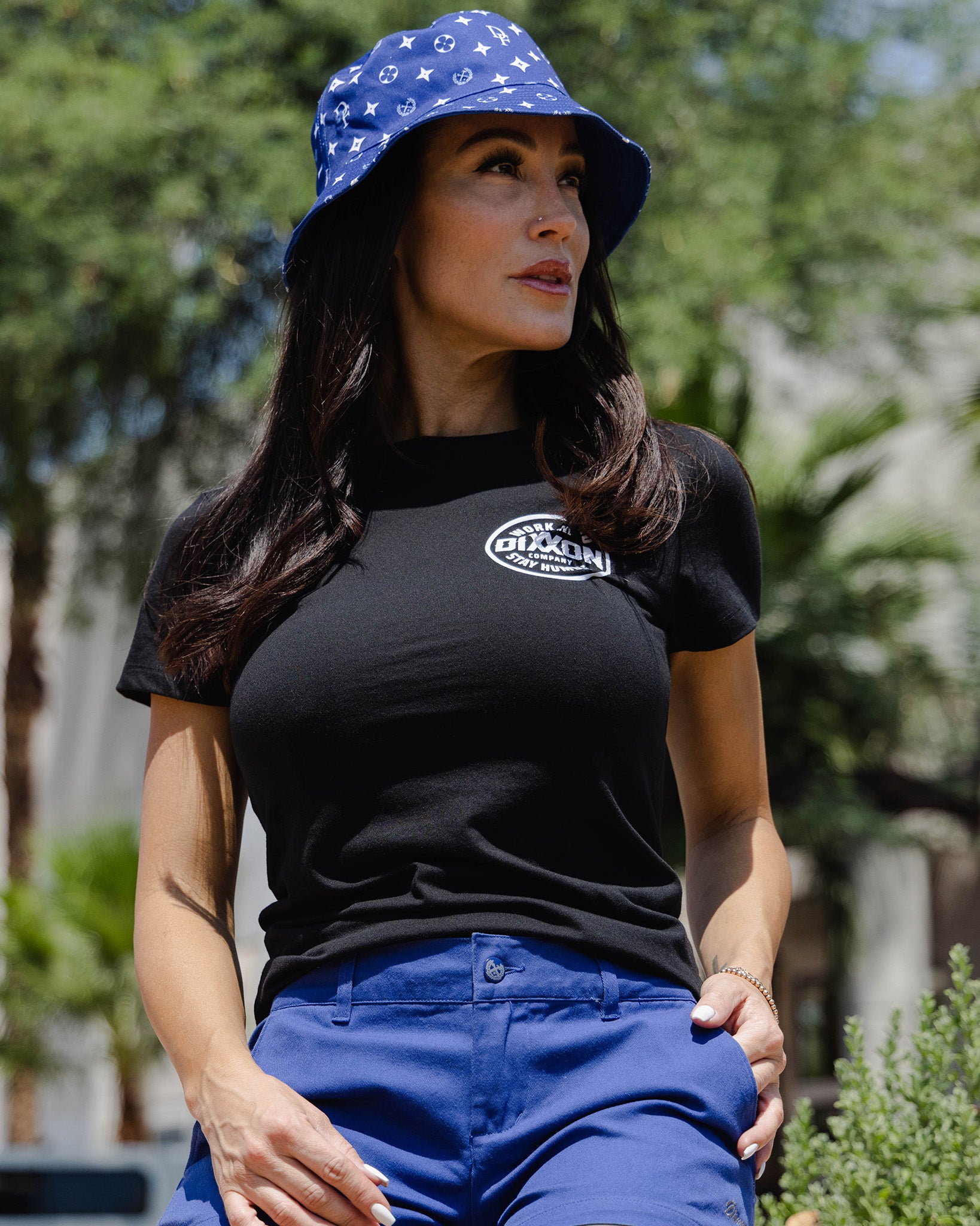 Women's White Nuevo Corpo Fitted Tee - Black | Dixxon Flannel Co.