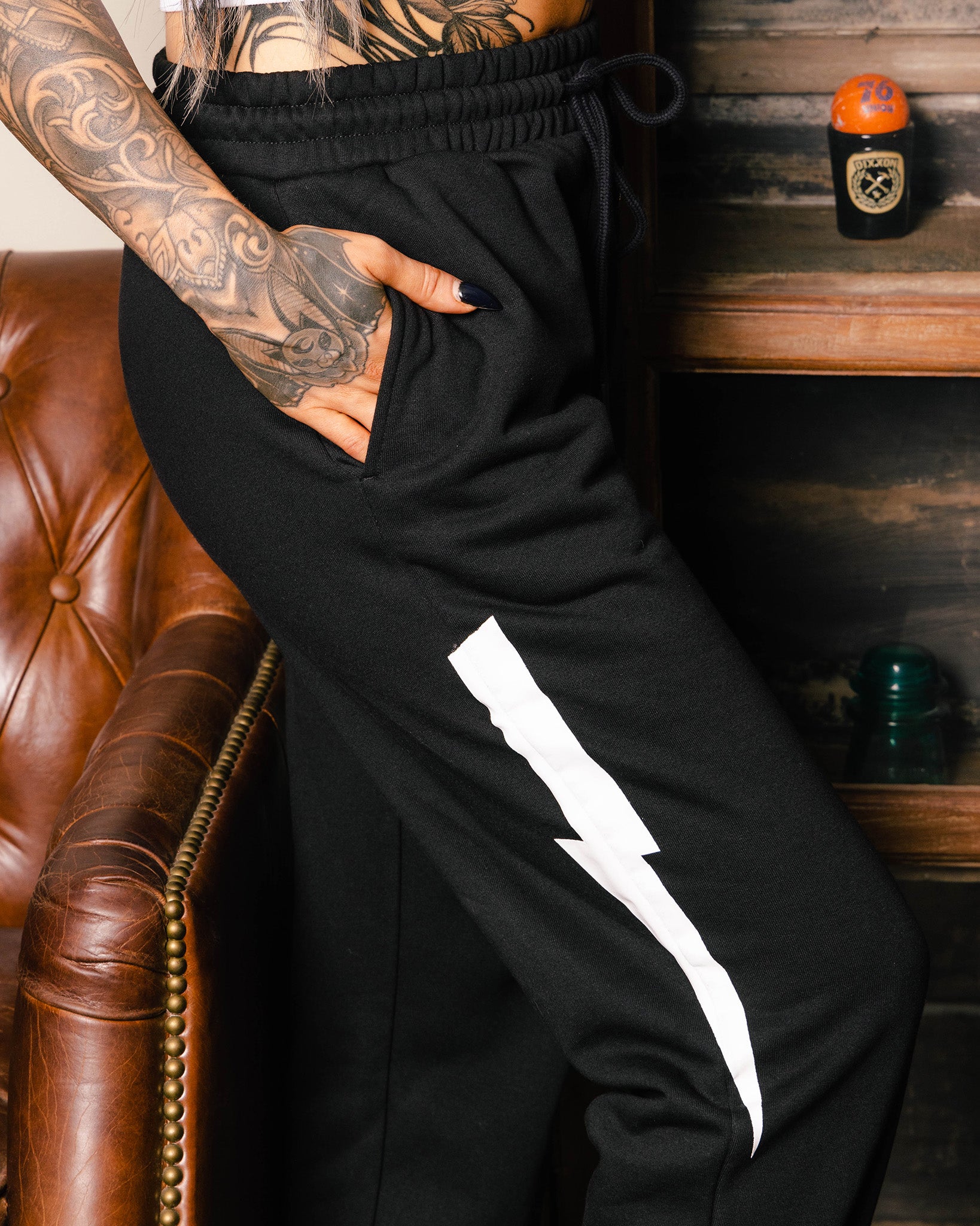 Women's Bolt Sweatpants - Black | Dixxon Flannel Co.