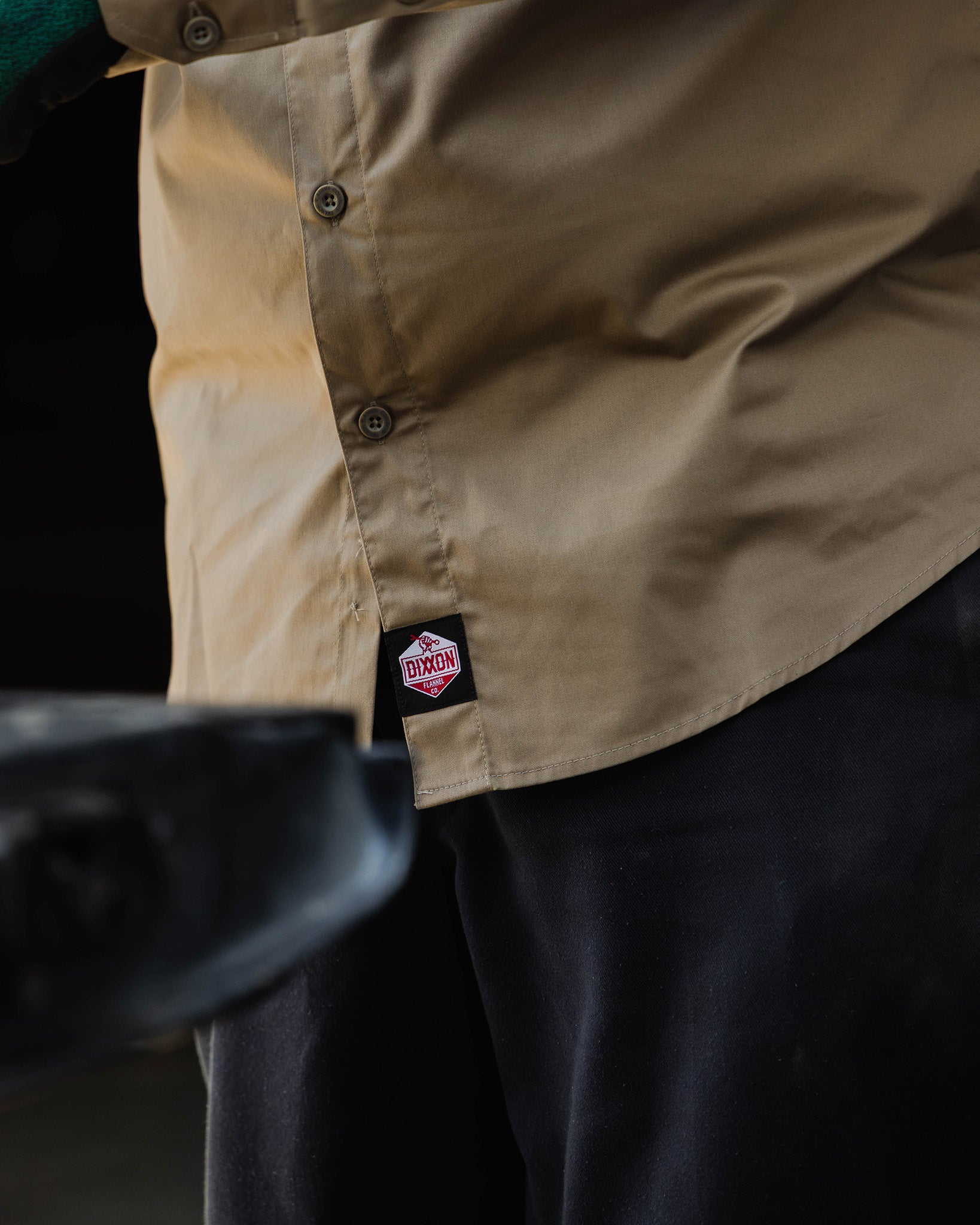 『TEN WORK SHIRT KHAKI S』 Dixxon WorkForce Khaki Shirt: Built to Last